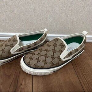 Gucci Slip-On Tennis 1977 Beige Sneakers